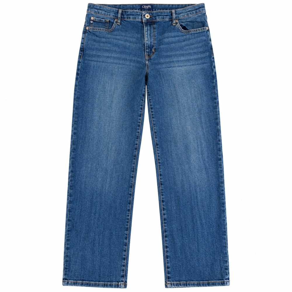 Chaps Jeans Womens 12/28 Slim Boyfriend Medium Wash Blue Stretch Denim Pants